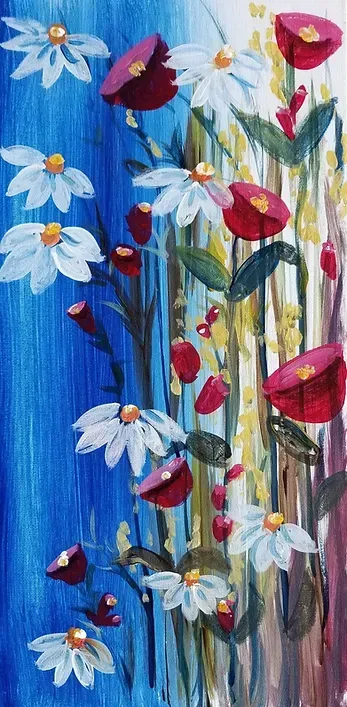 093 - Patriotic Pansies